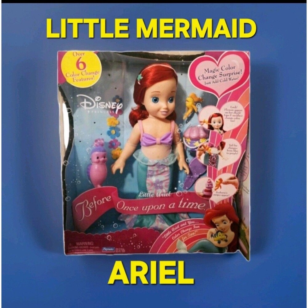 Playmates Disney Collection 💗 15" Little ARIEL PRINCESS Doll COLOR CHANGES NIB